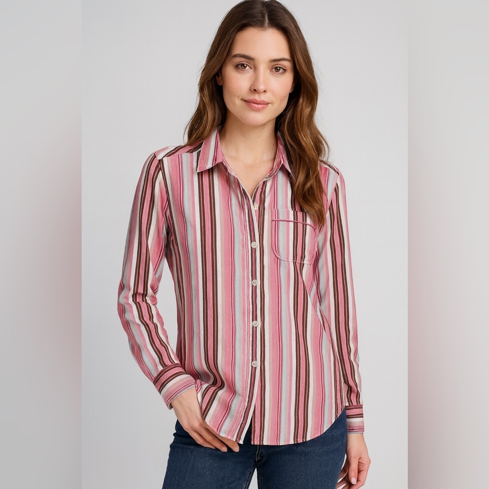 INDIGO PALMS BY TOMMY BAHAMA-Women’s blouse button-down. Size XL.
